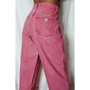 Vintage 80s Guess by Georges Marciano Red Lightwash Jeans